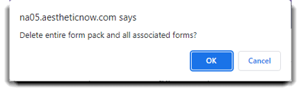 delete forms pack