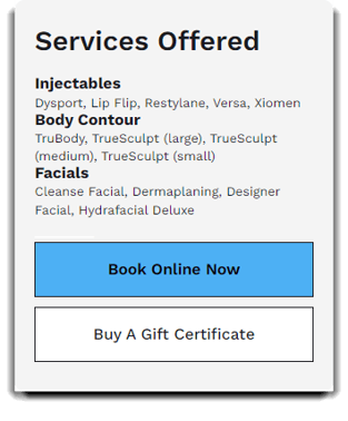 services offered online booking