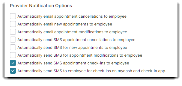 automatic sms to employee