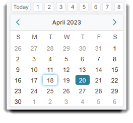 calendar month view