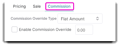 commission tab on retail