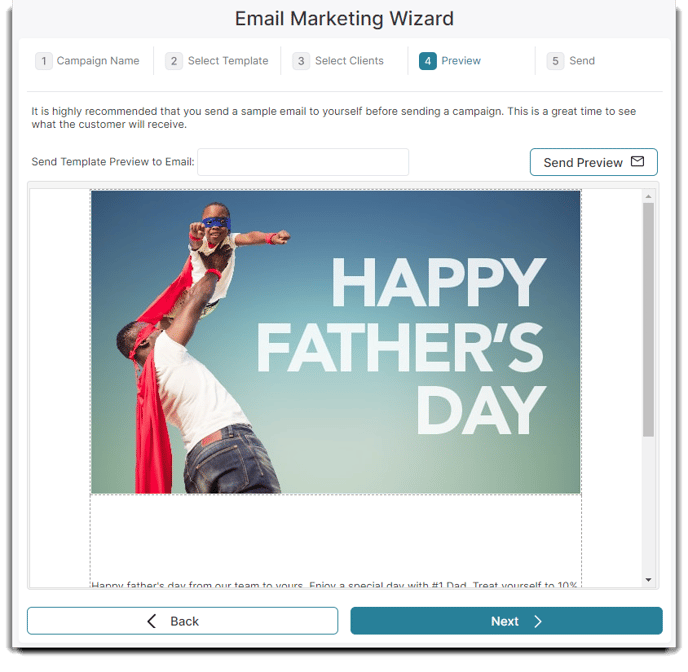 email marketing preview