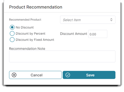 product recommendation popup