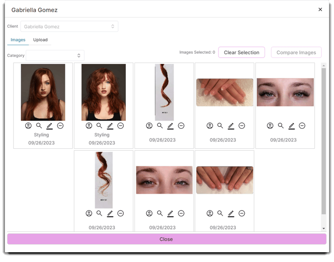 salon client image examples