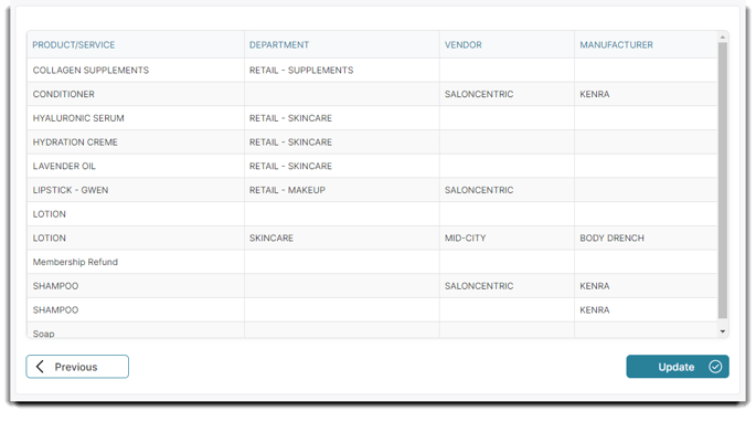 update price adjust