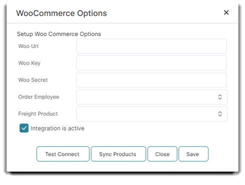 woo commerce options