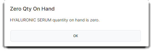 zero qty